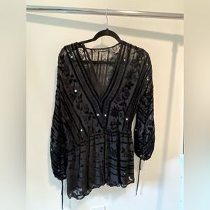 For Love and Lemons Sheer Little Black Dress